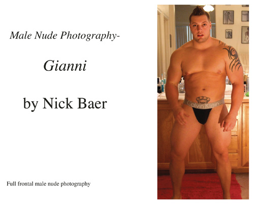 Male Nude Photography- Gianni Book and eBook